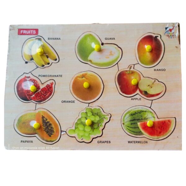 Wooden Fruits puzzle Motor skills for Kids