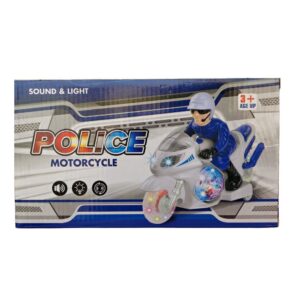 Blessing Paradise Police Motorcycle Toy with Sound & Light