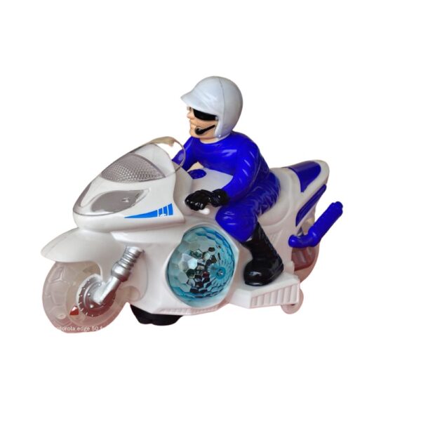 Police Motorcycle Toy with Sound & Light